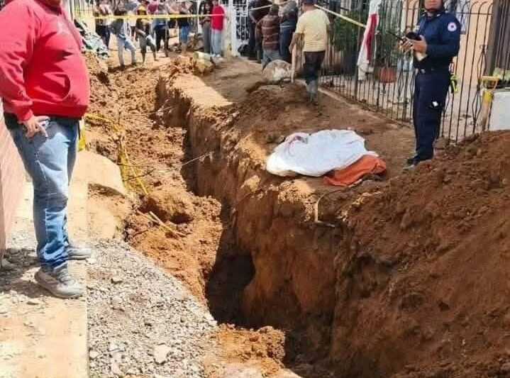 Hallazgo macabro en obra de drenaje